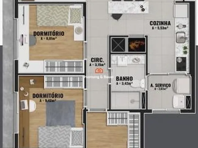 Imagem 15: Apartamento à venda com Suíte e Churrasqueira em Porto Alegre - CH421