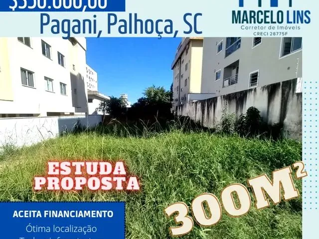 Imagem: Lote, 300M², Pagani, Palhoça