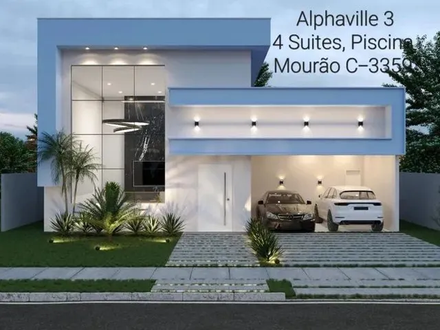 Imagem 1: Excelente Casa Térrea Alphaville3, 280M2, 4 Suítes, Piscina. Próx. Portaria. Original