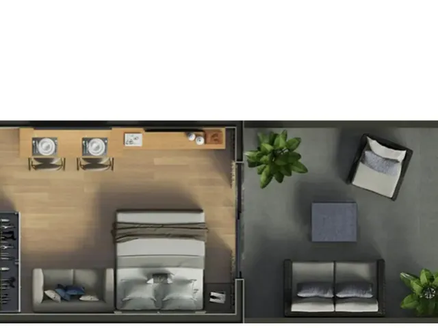 Imagem 2: Zurich - Studio à venda no Bacacheri –27m². Próximo à Base Aérea. Entrega 09/27