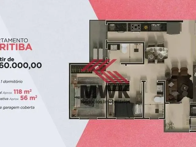 Imagem 2: Apartamento com 2 Dormitórios À Venda, 56 M² por R$ 260.000,00 - Neva - Cascavel/Pr