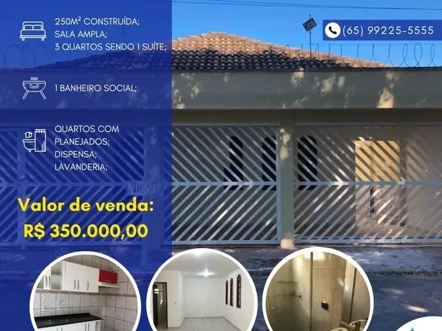 Imagem: Casa À Venda, Coophamil, Cuiabá, Mt