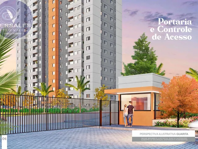 Imagem: O apartamento possui 2 Dormitórios, 1 Suíte, 2 Banheiros,