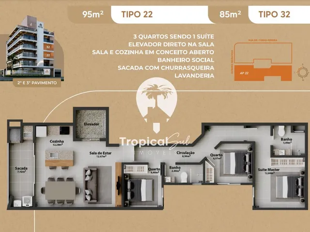 Imagem 8: Apartamento com 3 dormitórios (1 suite) à venda, Caravelas, MATINHOS - PR