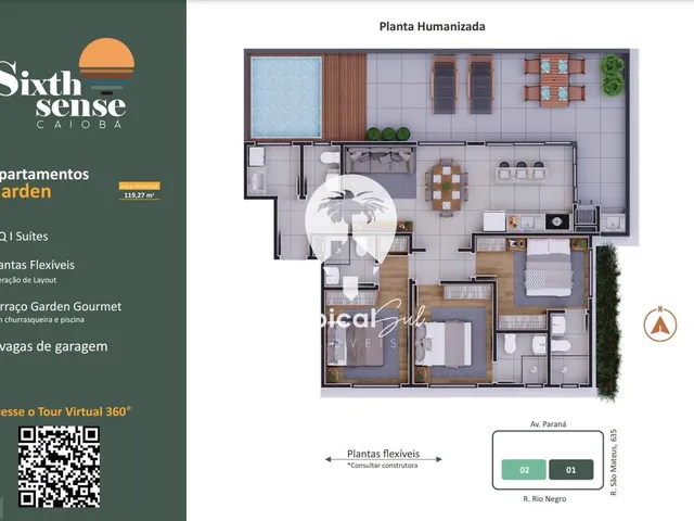 Imagem 11: Apartamento com 3 dormitórios à venda, Caiobá, MATINHOS - PR