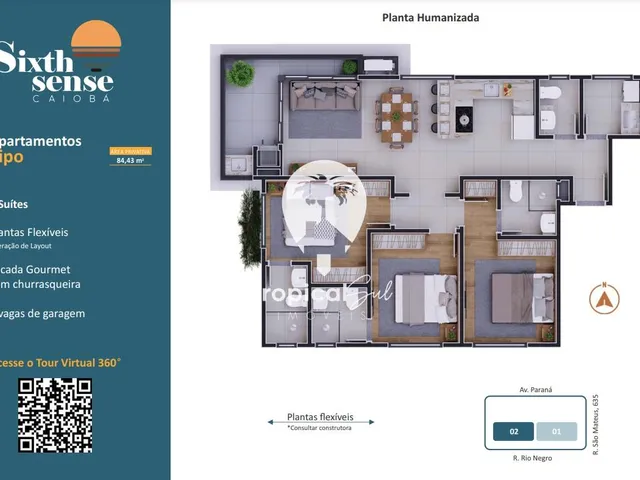 Imagem 15: Apartamento com 3 dormitórios à venda, Caiobá, MATINHOS - PR