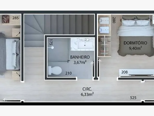 Imagem: Casa Geminada com 3 Quartos À Venda, Floresta