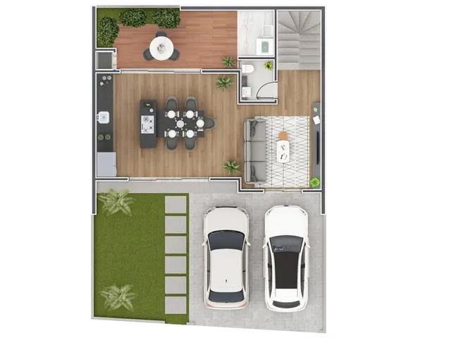 Imagem: Casa Geminada com 3 Quartos À Venda, Iririú