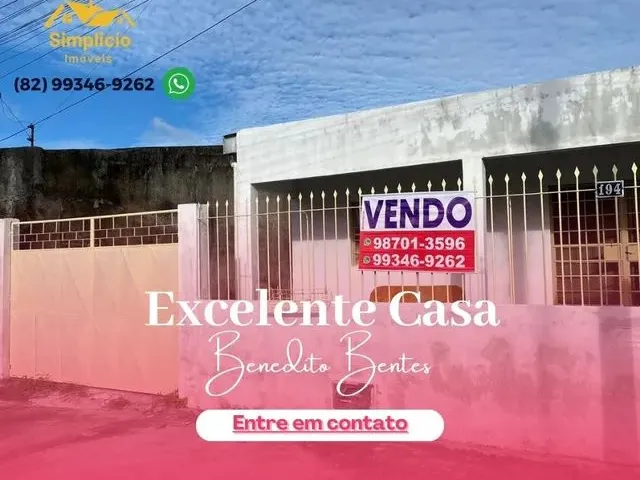Imagem: Casa no Benedito Bentes - 170 Mil
