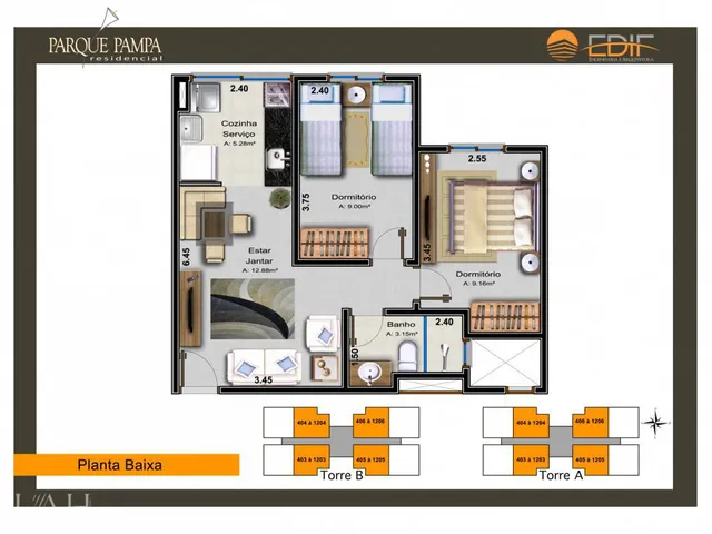 Imagem 3: Apto de 02 dorm no Interlagos