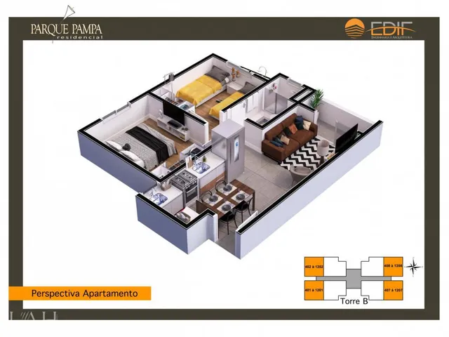 Imagem 4: Apto de 02 dorm no Interlagos