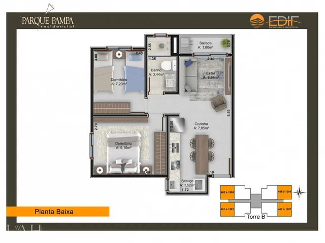 Imagem 9: Apto de 02 dorm no Interlagos