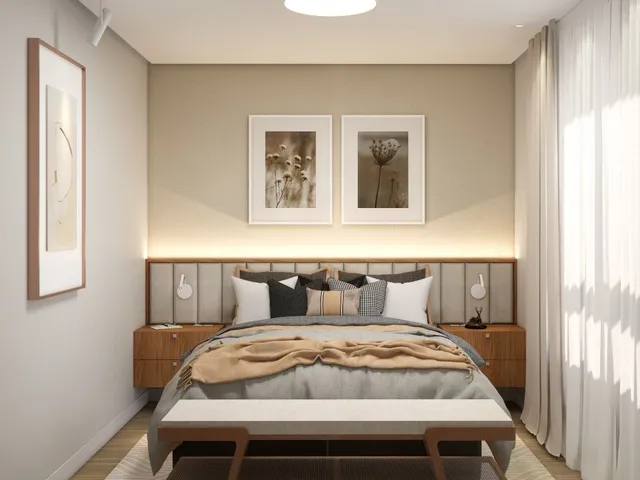 Imagem 2: Apartamento 2 Dorm. c/ Suíte e Sacada Gourmet em Camobi - Ed. Esperanto