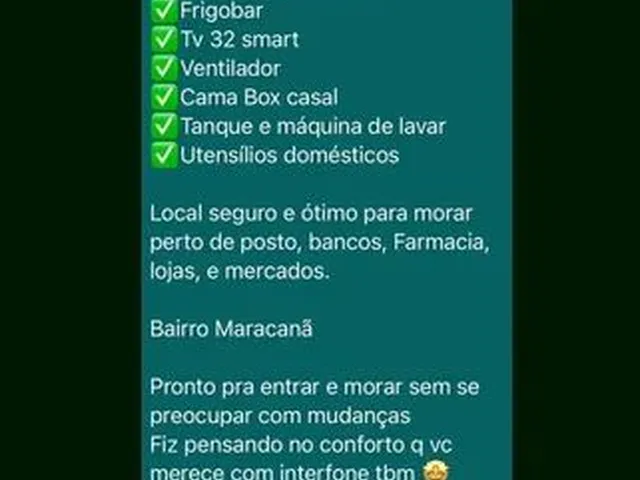 Imagem 3: Kit Net Quarto com aluguel por R$1.000 /mês