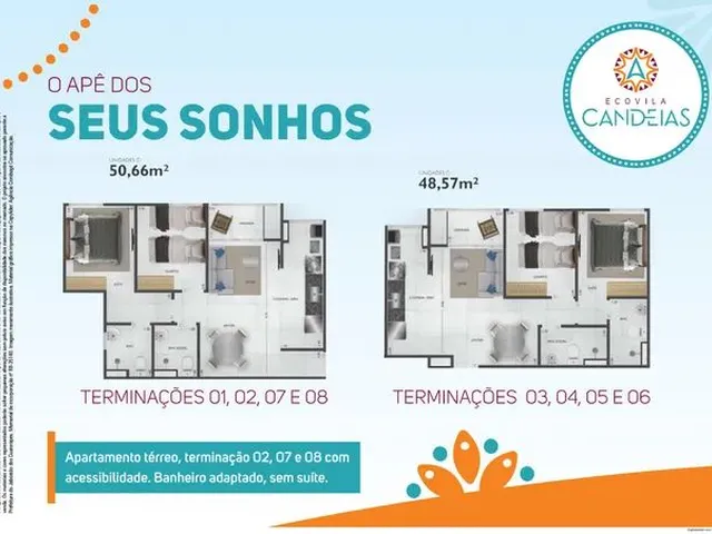 Imagem 14: Lançamento em Candeias 2 Quartos 1 Suíte no Programa Minha Casa Minha Vida Próximo A
