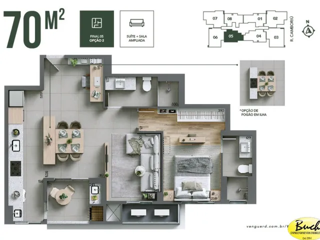 Imagem 13: Apartamento - Bairro Atiradores e Gloria - Aluga - Buch Imoveis - Imoveis Joinville