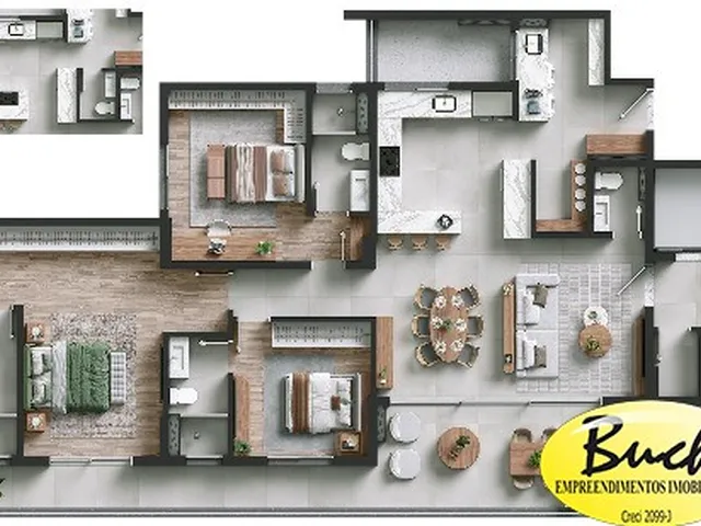 Imagem 2: Apartamento Edifício Amam à Venda Bairro América Joinville/SC Buch Imóveis
