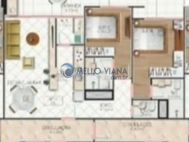 Imagem 2: Imperdível oportunidade de adquirir um apartamento de 2 quartos e 2 suítes na cidade de