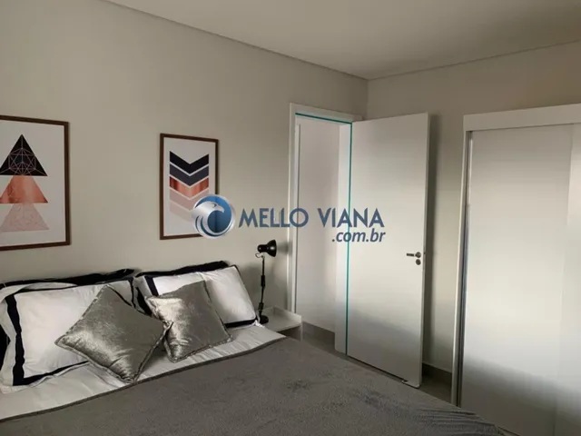 Imagem 4: Excelente Flat mobiliado com vista para a cidade, localizado no centro, quarto, sala