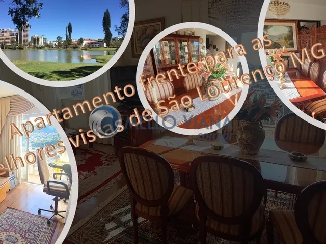 Imagem 6: Apartamento no centro de São Lourenço MG, 3 quartos, visão deslumbrante com vista para