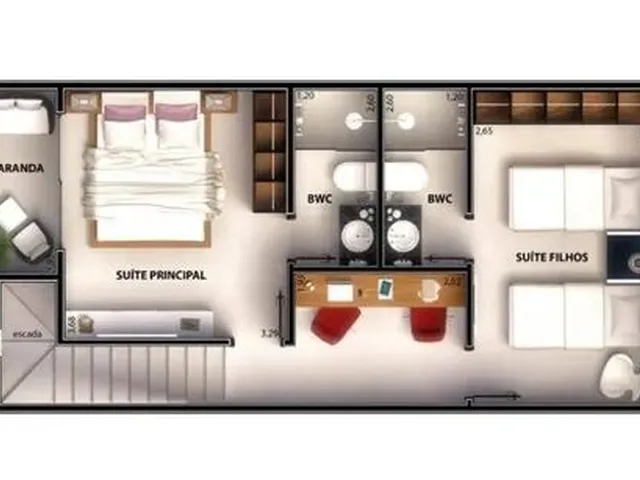 Imagem 8: Casa Duplex em Condomínio em Ponta Negra, com 3 Quartos, Sendo 2 Suítes, Próximo À