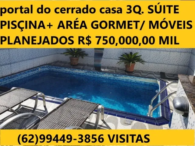 Imagem: A casa possui 3 Dormitórios, 3 Banheiros, 3 Vagas na