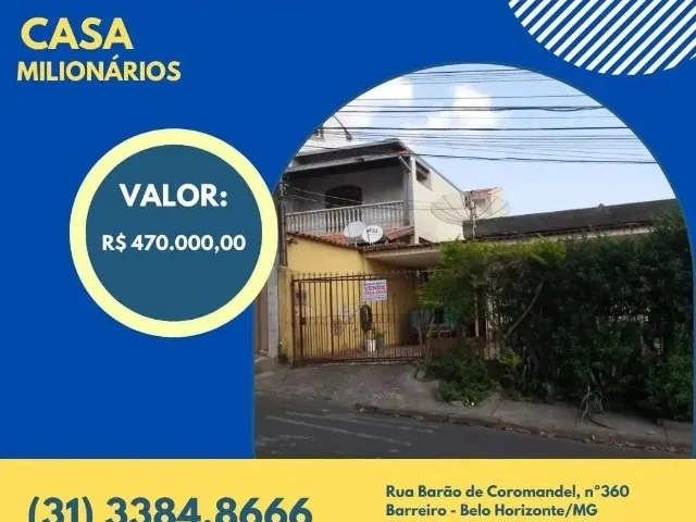Imagem: Casa com Barracão - Bairro Milionários