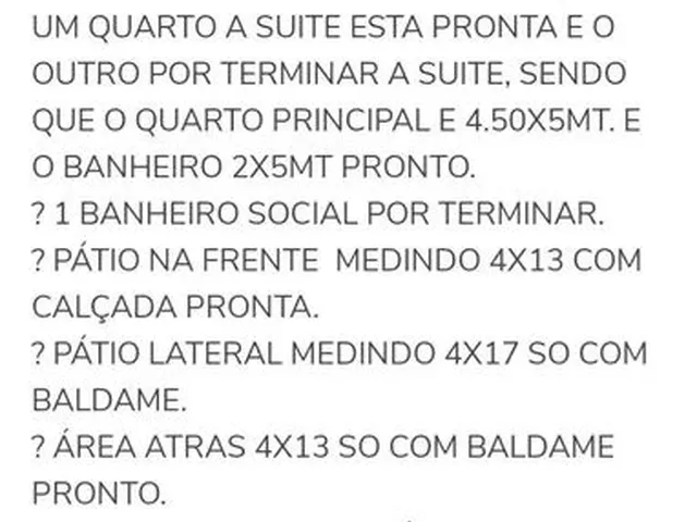 Imagem: A casa possui 2 Dormitórios, 2 Banheiros e está