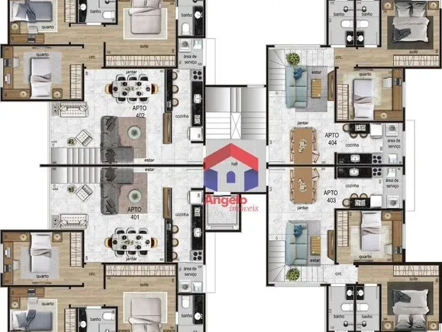 Imagem 3: Apartamento com 3 Dormitórios À Venda, 75 M² por R$ 550.000,00 - Itapoã - Belo