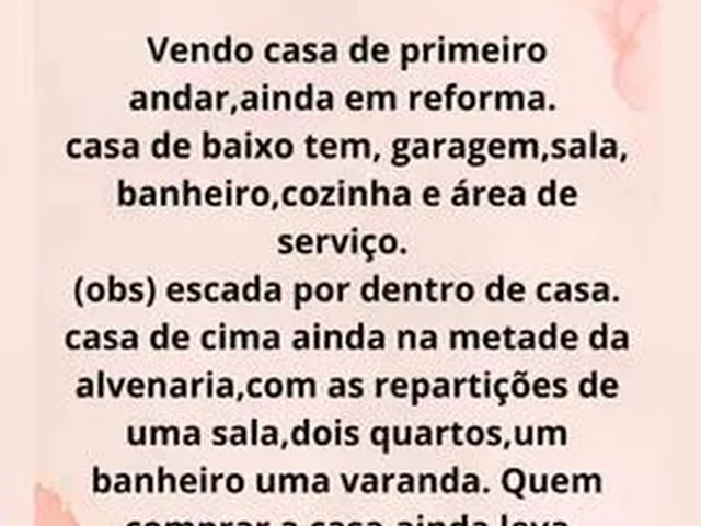 Imagem: Vendo Casa na santa Lúcia em Fase de Reforma
