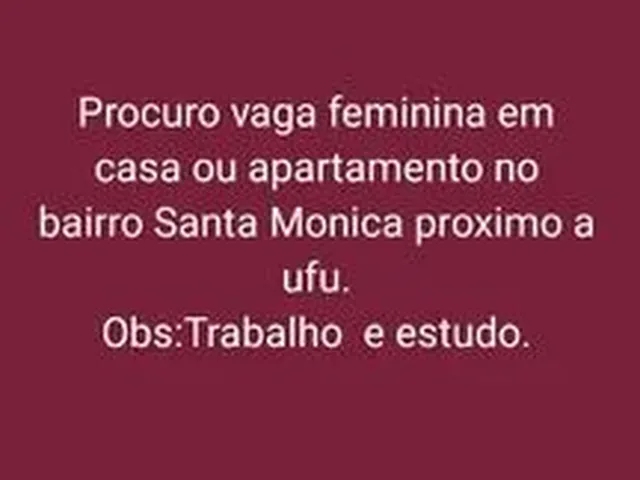 Imagem: Procuro Vaga Feminina