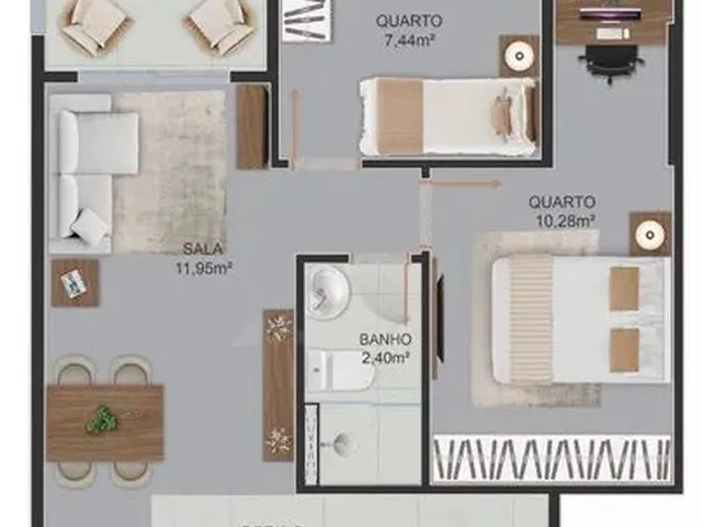 Imagem 4: Apartamento 2 Quartos em Aribiri
