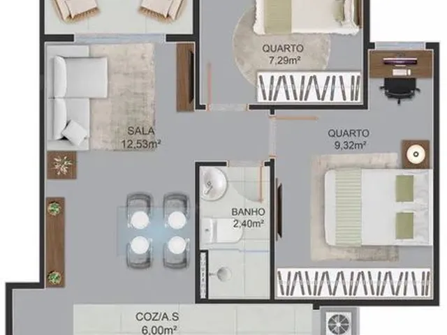 Imagem 12: Apartamento 2 Quartos em Aribiri