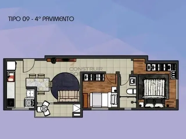 Imagem 6: Garden À Venda, 2 Quartos, 1 Suíte, 1 Vaga, Centro - São José dos Pinhais/Pr