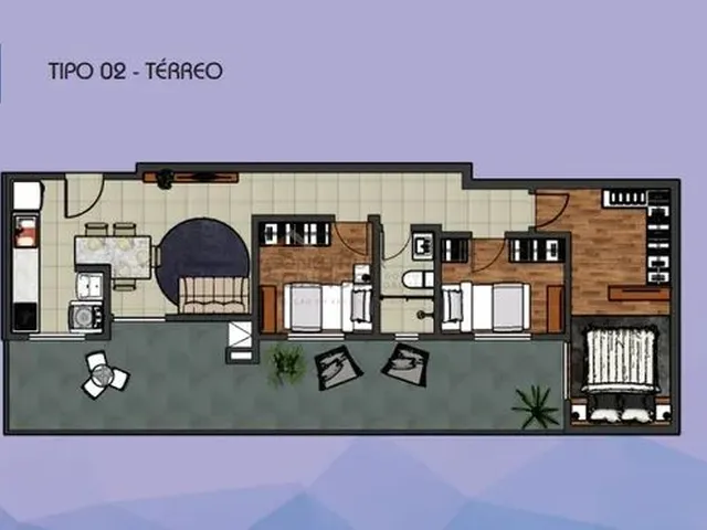 Imagem 12: Garden À Venda, 2 Quartos, 1 Suíte, 1 Vaga, Centro - São José dos Pinhais/Pr