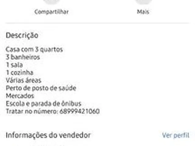 Imagem: A casa possui 3 Dormitórios, 3 Banheiros e está