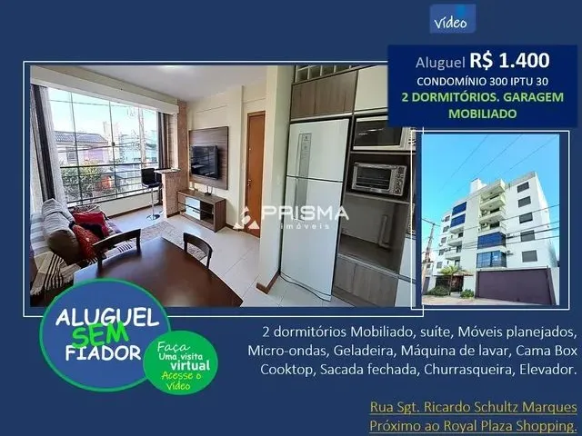 Imagem: 2 Dormitórios Mobiliado, Suíte, Moveis