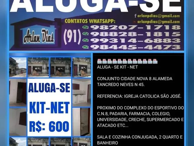 Imagem 1: Aluga-Se Kit-Net C.n.8