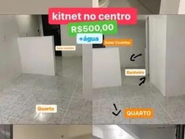 Imagem: Kitnet no Centro R$500,00