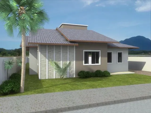 Imagem: A casa possui 2 Dormitórios, 1 Banheiro, 2 Vagas na