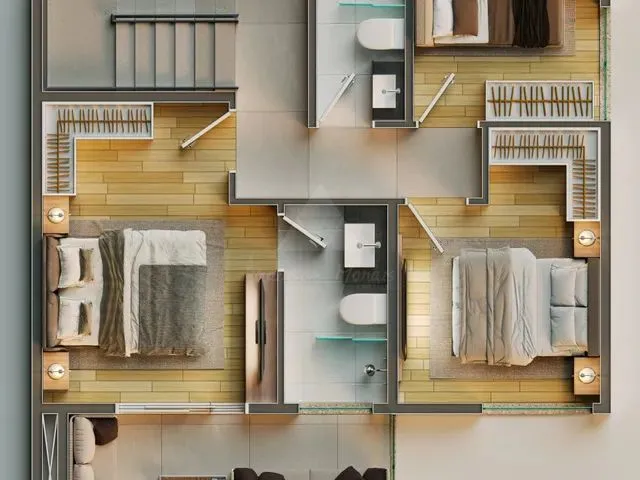 Imagem 2: Sobrado Triplex À Venda com 3 Dormitórios, Sendo 1 Suítes, 141,25M², R$572.062,50