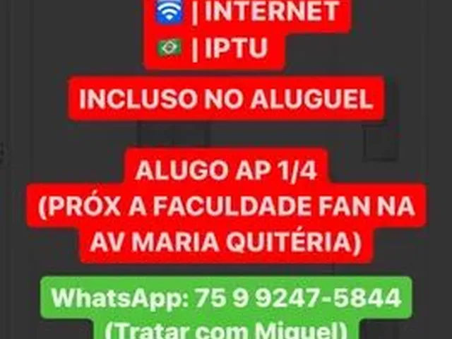 Imagem: Apartamento 1/4 Próx. Colégio Nobre