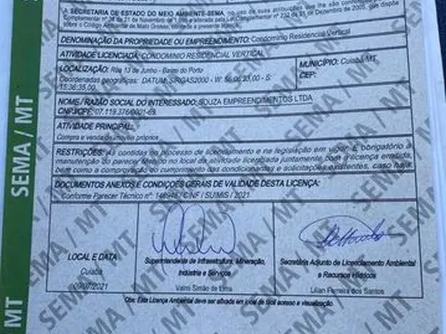 Imagem 3: Área Incorporaçao no Centro de Cuiabá Mt