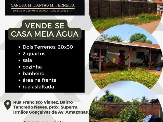 Imagem: Casa Meia Água em Dois Terrenos