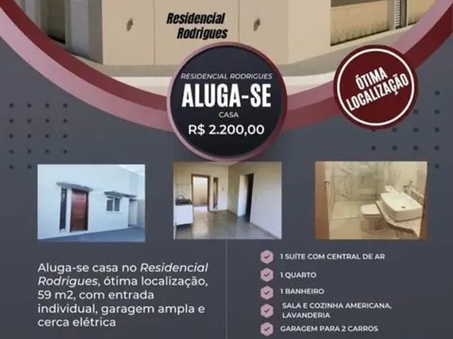 Imagem: Aluga-Se no Residencial Rodrigues