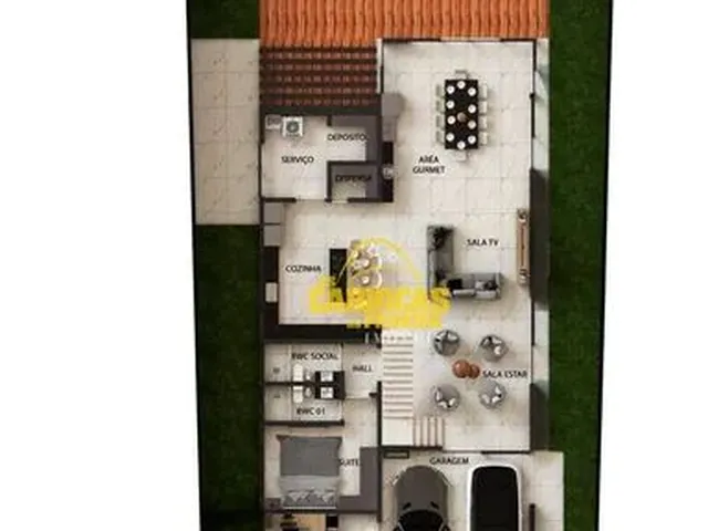 Imagem 6: Casa com 3 Dormitórios À Venda, 274 M² por R$ 1.500.000,00 - Alphaville Pb - Bayeux/Pb