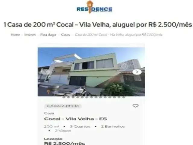 Imagem: Residence Imobiliária Aluga - Casa em Cocal