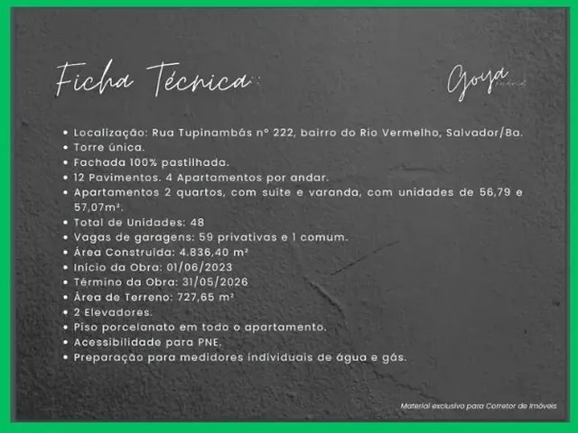 Imagem 2: Apartamento 2/4 com Suíte - Pré-Lançamento, no Rio Vermelho.(67)