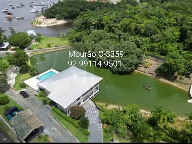 Imagem 1: Chácara na Ponta Negra Orla do Tarumã. Terreno 10.059M2 com Duplex com 600M2. Viveiro