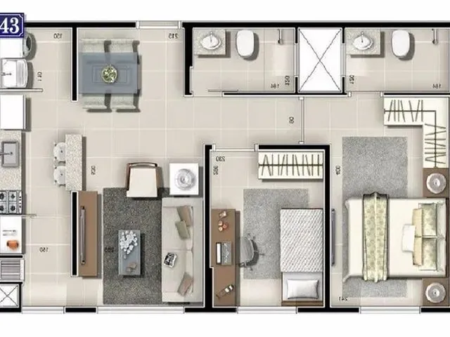 Imagem 13: Apartamento com 2 Dormitórios À Venda, 52 M² por R$ 270.000,00 - Jardim das Américas